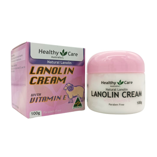 Healthy Care Lanolin Cream With Vitamin E 100g