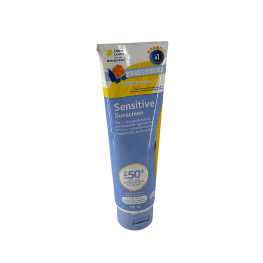 Cancer Council CCA Sensitive Sunscreen SPF50+ 110ml