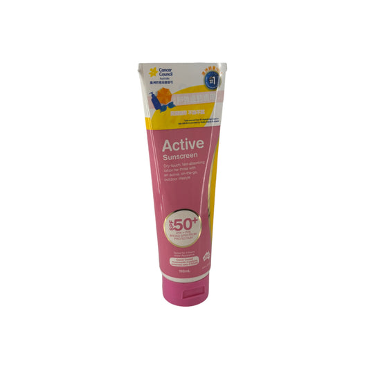 Cancer Council CCA Active Sunscreen SPF50+ 110ml