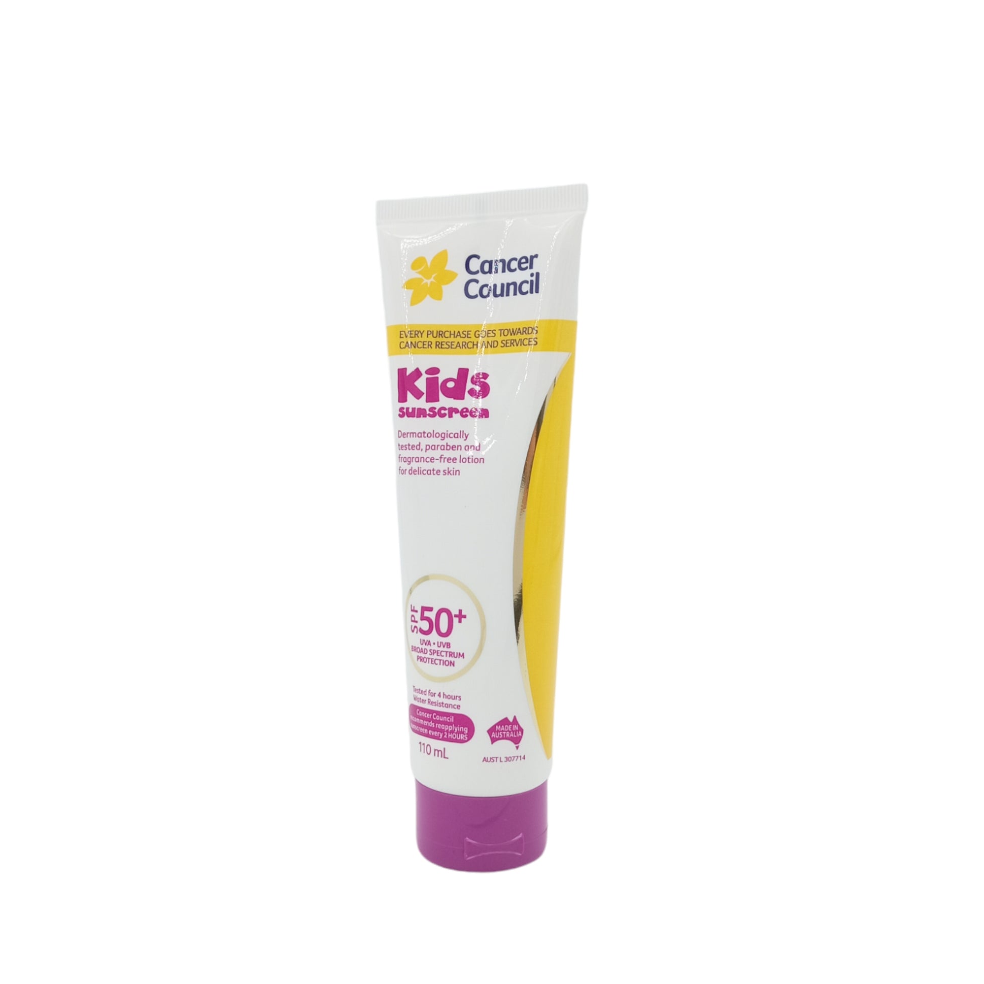 Cancer Council CCA Kids Sunscreen SPF50+ 110ml