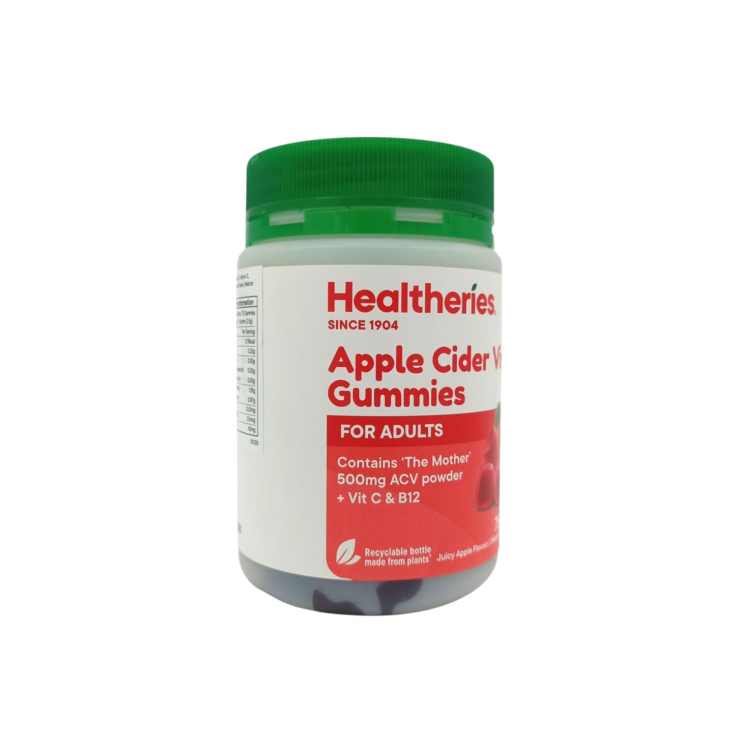 Healtheries Apple Cider Vinegar Gummies 75tabs