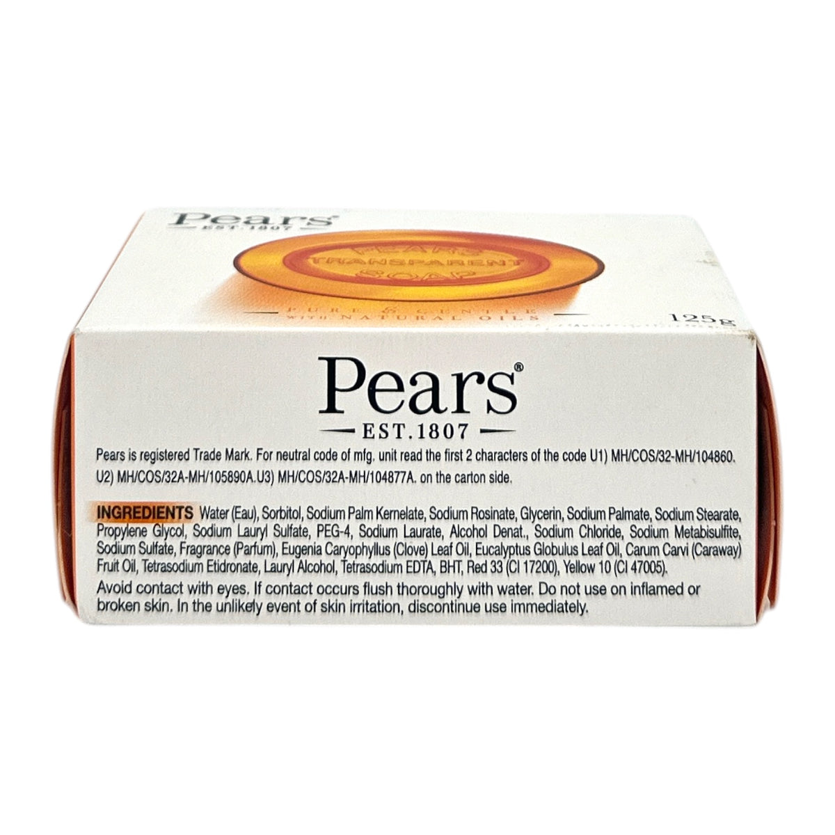 Pear Bar Soap with Natural Oil 125g