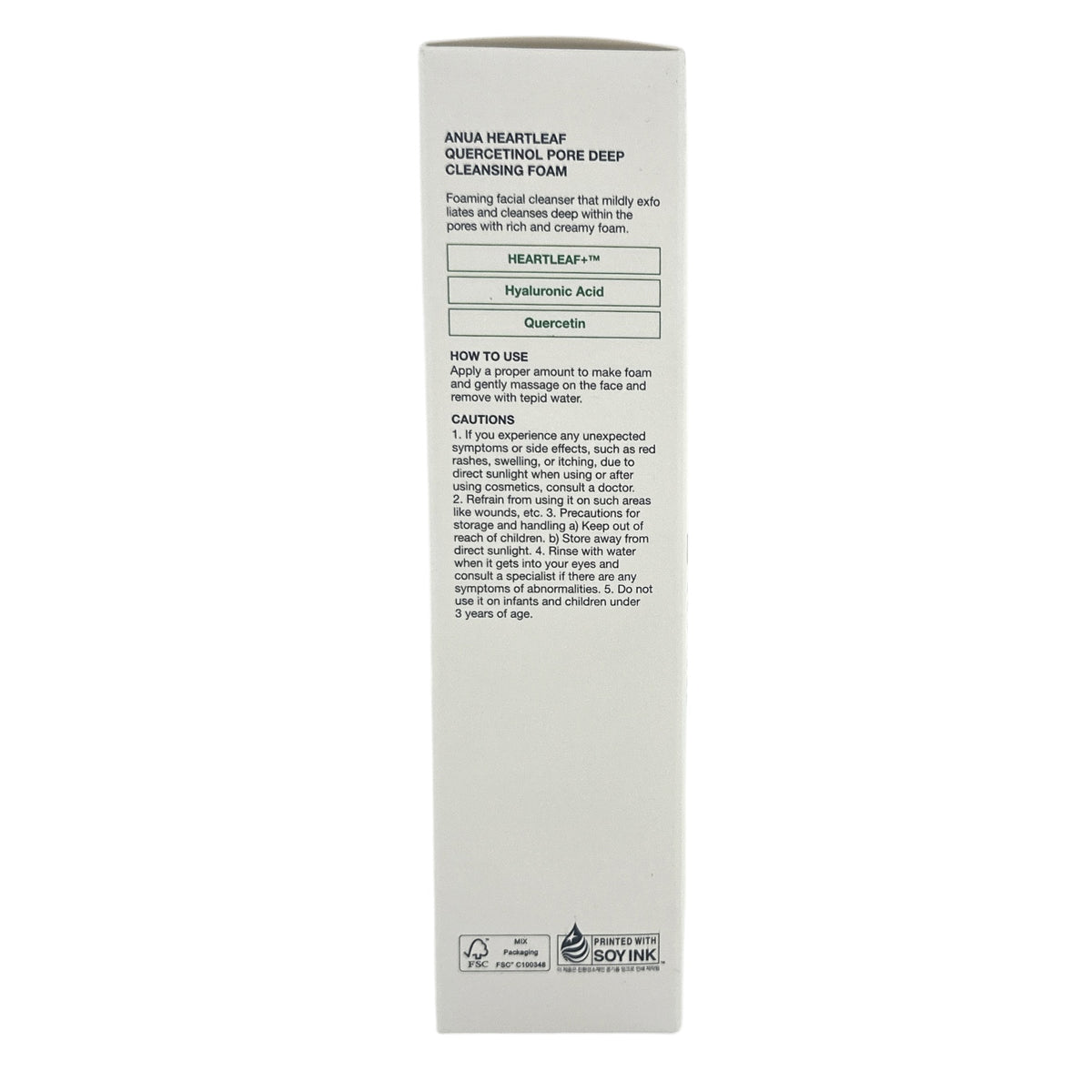 Anua Heartleaf Quercetinol Pore Deep Cleansing Foam 150ml