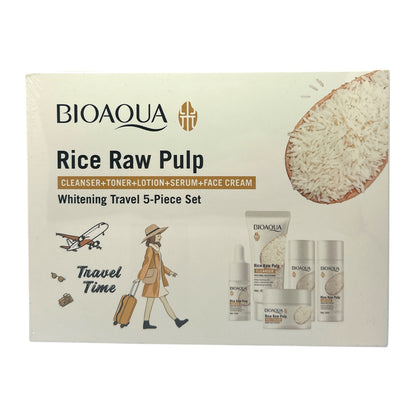 BIOAOUA Rice Extract Brightening Travel 5-Piece Kit