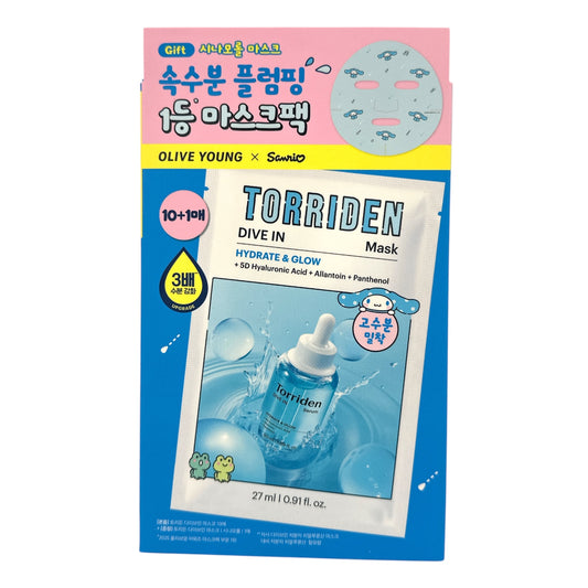 Torriden Torriden X Sanrio Dive In Low Molecular Hyaluronic 10+1pcs